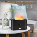 ﻿PLUWEL Plastic Flame Diffuser Humidifier-Auto Off 180Ml Essential Oil
Diffuser-2 Modes Brightness Aroma Humidifier With Fire Flame Effect For
Home,Office,Spa,Gym(Black)
﻿
