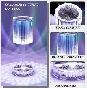 ﻿Crystal Rose Diamond LED Desk Lamp 16 Colors Changing USB
Rechargable Remote and Touch Control Night Light for Bedroom﻿