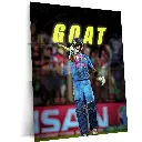 The GOAT – Virat Kohli GOAT Metal Poster | Cricket Icon Wall Art | HD Pri