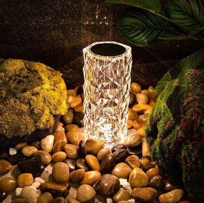﻿Crystal Table Lamp, 3 Color Changing Rose Diamond Night Light, LED
USB Nightstand Lamp with Touch Control for Living Room Bedroom,
Party Dinner Decorative rakshabandhan Gift for Sister
﻿