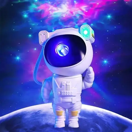 ﻿Star Projector Galaxy Projector with Remote Control - 360° Adjustable Timer Kids Astronaut Nebula Night Light, for Baby Adults Bedroom, Gaming Room, Home and Party﻿