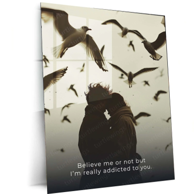 Love Quotes Metal Poster | Romantic Wall Art 