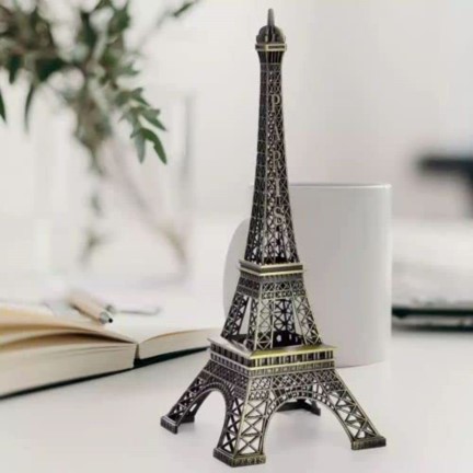 Paris Eiffel Tower Antique Vintage Statue Decor Alloy Metal , French Eiffel Tower Party Decoration Table Stand Holder
